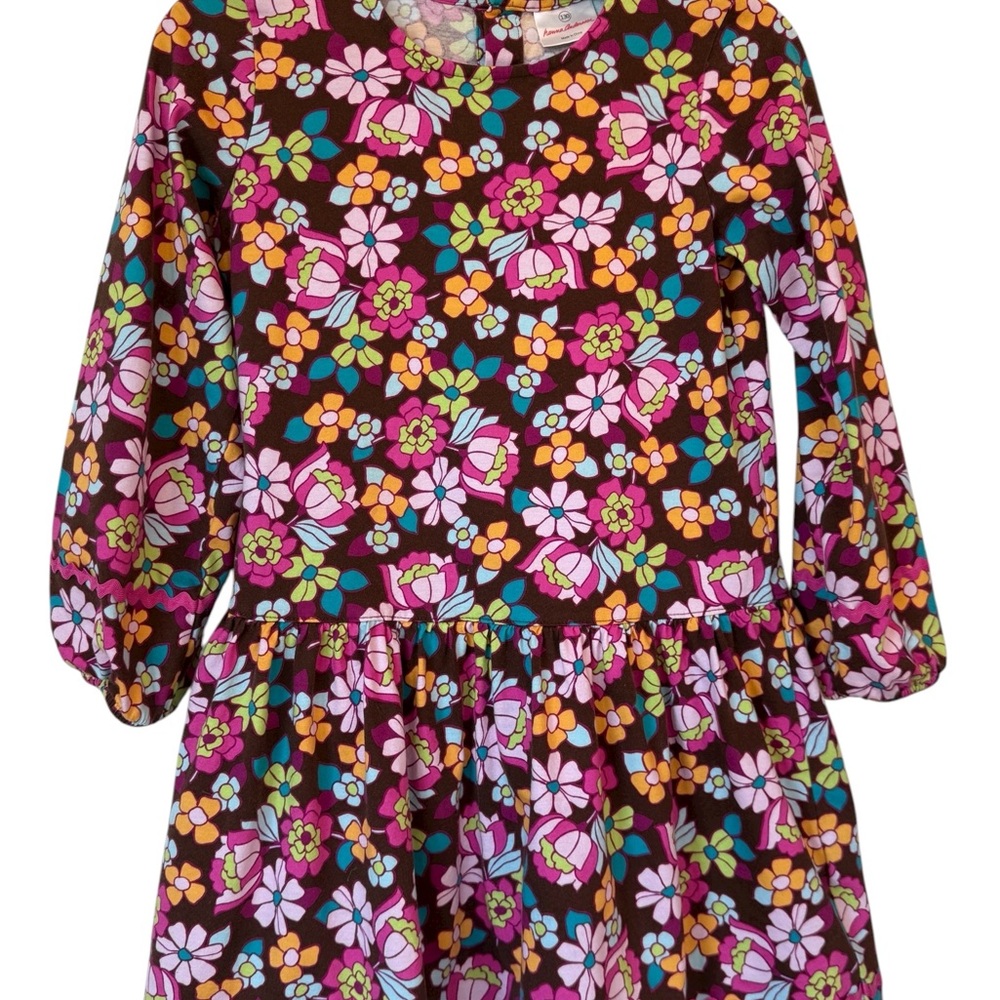 Hanna Andersson Multicolor Floral Dress Girls 8
